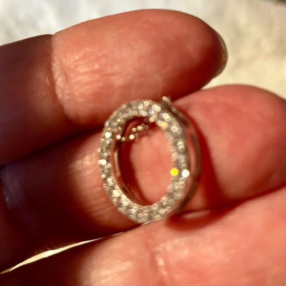 Dazzling Silver Circle NecklaceRogers and Hammond Petite Necklace - Picture 6 of 6